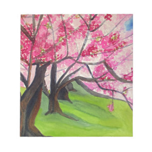 Sakura Japanese Cherry Blossom Art Notizblock
