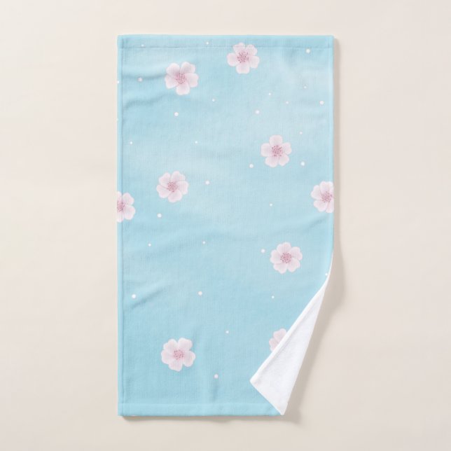 Sakura Japanese Cherry Blossom Floral Handtuch (Handtuch)