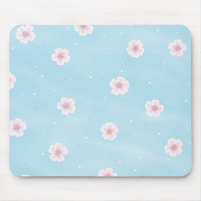 Sakura Japanese Cherry Blossom Floral Mousepad (Vorne)
