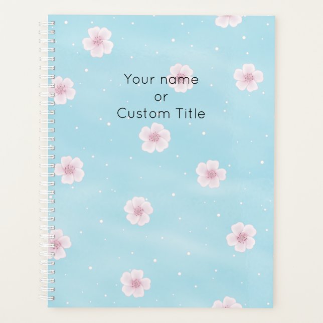 Sakura Japanese Cherry Blossom Personalisiert Planer (Vorderseite)