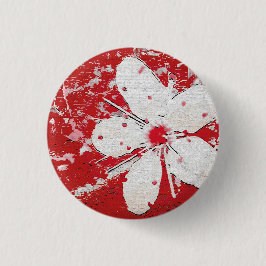 Sakura japanese Kirschblüte asiatische Blüte Button