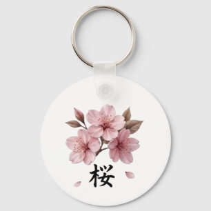 Sakura Katana Japanisches Ästhetik Schlüsselanhänger