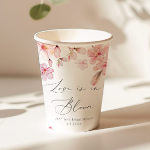 Sakura Kirschblüte Liebe ist in Blütezeit Pappbecher