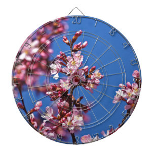 Sakura Kirschblüten berühren Blau Dartscheibe