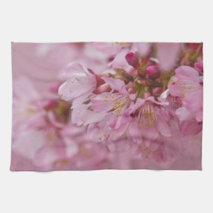Sakura Kirschblüten Blasse rosa Reflexionen Handtuch