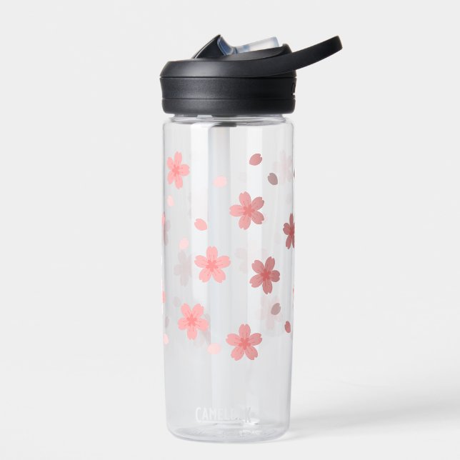Sakura-Kirschblüten-Blütenblatt Trinkflasche (Links)