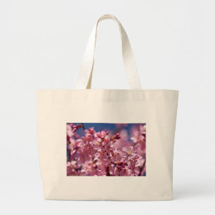 Sakura-Kirschblüten geküsst von Sonnenlicht Jumbo Stoffbeutel