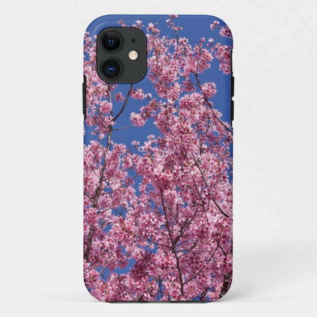 Sakura Kirschblüten im Blauen Case-Mate iPhone Hülle (Rückseite)