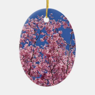 Sakura Kirschblüten im Blauen Keramik Ornament
