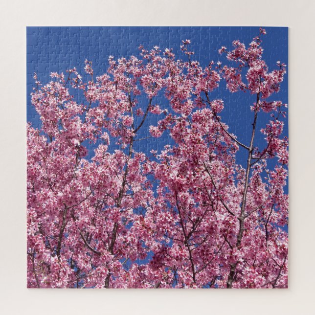 Sakura Kirschblüten im Blauen Puzzle (Vertikal)