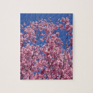 Sakura Kirschblüten in das Blau Puzzle