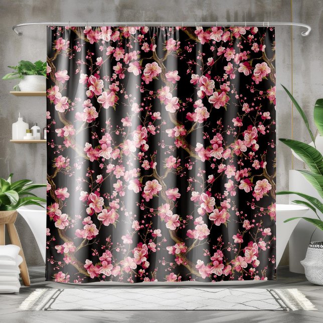 Sakura-Kirschblüten-Muster  Duschvorhang (Von Creator hochgeladen)