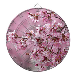 Sakura Kirschblüten Pastellrosa Schichten Dartscheibe