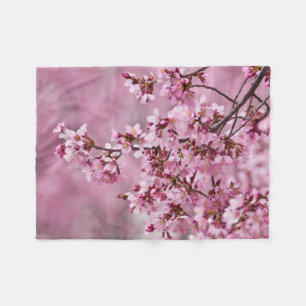 Sakura Kirschblüten Pastellrosa Schichten Fleecedecke