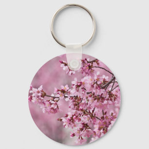 Sakura Kirschblüten Pastellrosa Schichten Schlüsselanhänger