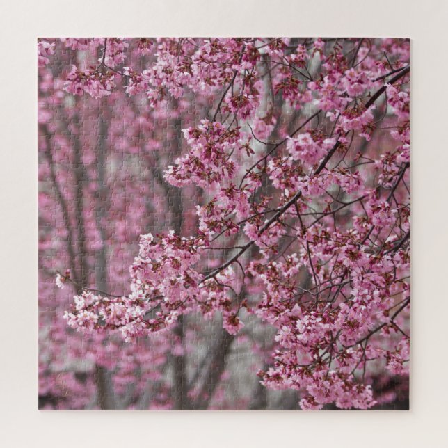 Sakura Kirschblüten pink Puzzle (Vertikal)