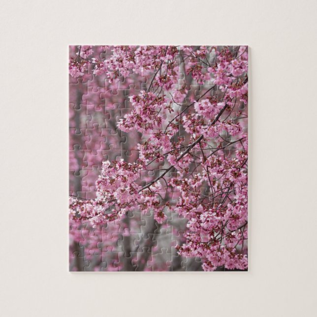 Sakura Kirschblüten pink Puzzle (Vertikal)