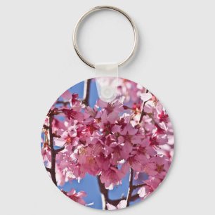 Sakura Kirschblüten Rote Sterne Schlüsselanhänger