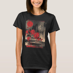 Sakura-Kirschblüten-Vintage-Kunstwerk für T-Shirt