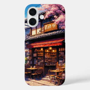 Sakura Kissa - Kirschblüten Café iPhone 16 Hülle