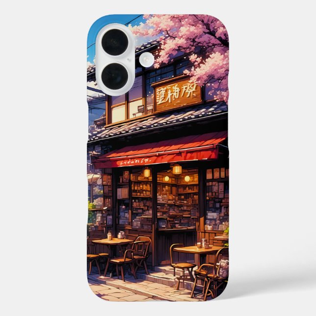Sakura Kissa - Kirschblüten Café Case-Mate iPhone Hülle (Rückseite)