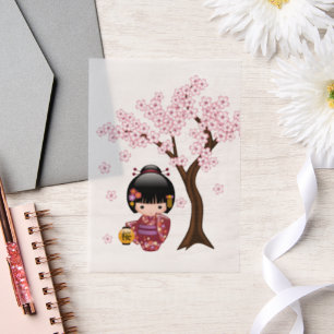 Sakura Kokeshi Doll Niedliche japanische Geisha Be