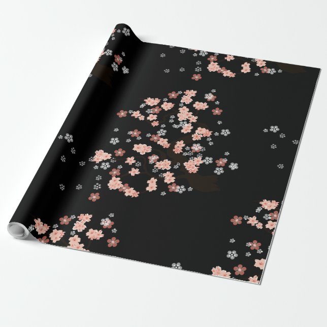 Sakura Lack Geschenkpapier (Ungerollt)