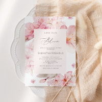 Sakura Liebe ist in Blüte Brautdusche Einladung