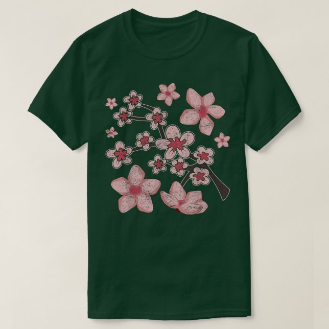 Sakura Lover Japanisch Rosa Blume Hübsch Cherry Bl T-Shirt (Design vorne)