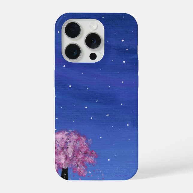 Sakura-Malerei-Handyhülle iPhone Hülle (Rückseite)
