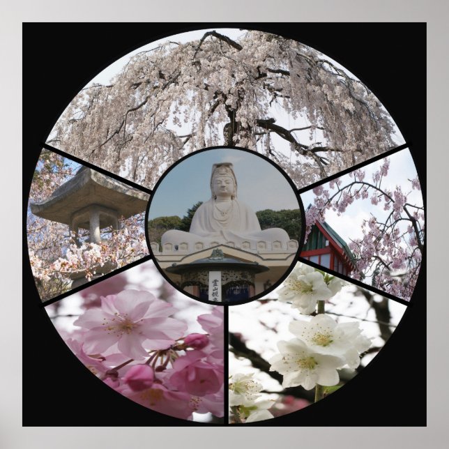 Sakura Mediation_ von Adela Stefanov Poster (Vorne)