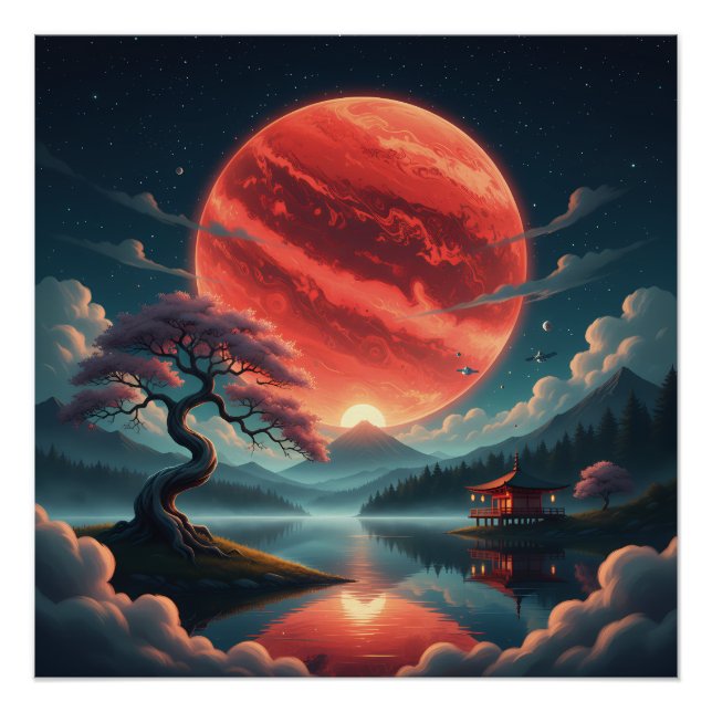 Sakura Mond Poster (Vorderseite)