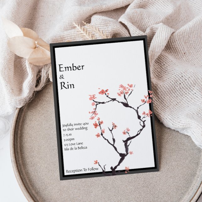 Sakura Mountain | Einladung zur Hochzeit an Lässig (Von Creator hochgeladen)