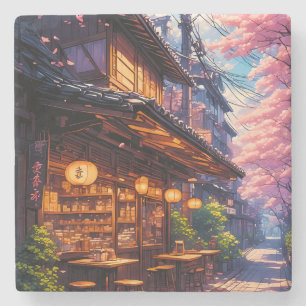 Sakura no Machikado - Kirschblütenstraße Steinuntersetzer