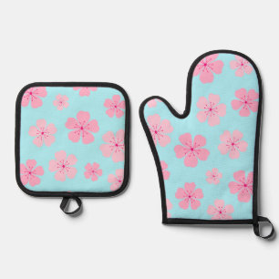 Sakura Ofenhandschuh & Topflappen-Set