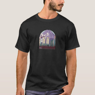 Sakura Pastel Goth Vapor wave Fuji Yama T-Shirt