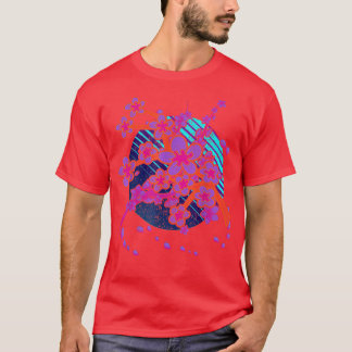 Sakura Pink Blume Japan Vaporwave 90er Art Cherry T-Shirt