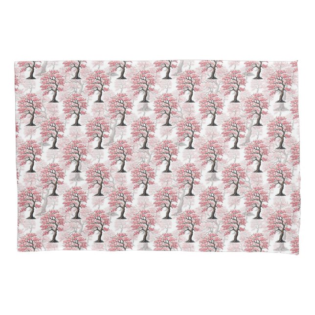 Sakura Pink Cherry Blossom Baumdesign Kissenbezug (Vorderseite)