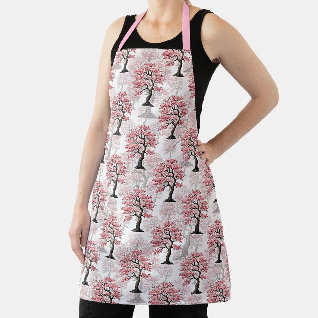 Sakura Pink Cherry Blossom Baumdesign Schürze (Von Creator hochgeladen)