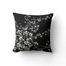 Sakura-Punktkunst-Designer-Kissen