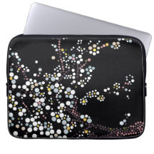 Sakura-Punktkunst-Designerin Laptop-Hülle