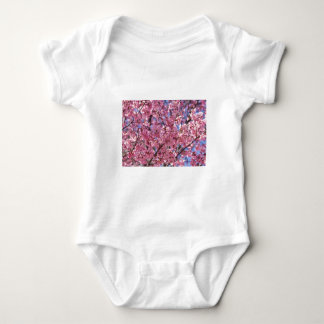 Sakura Rosa Kirschblütenhimmel Baby Strampler