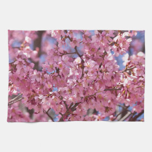 Sakura Rosa Kirschblütenhimmel Handtuch