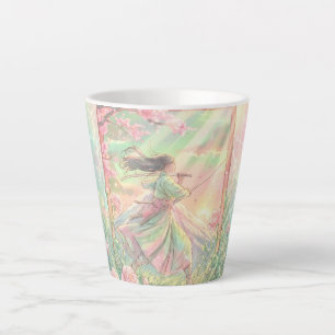Sakura Samurai japanische Latte-Tasse Milchtasse