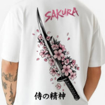 Sakura-Schwert Japanisches Ästhetik Streetwear