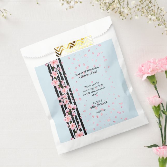Sakura Spring Cherry Blossoms Babydusche Geschenktütchen (Versiegelt)