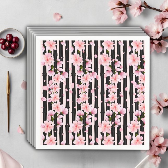 Sakura Spring Cherry Blossoms Babydusche Serviette (Von Creator hochgeladen)