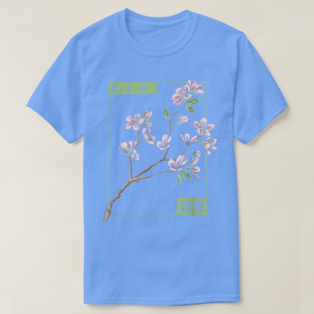 Sakura Spring Flowers Kirry Blossom Tree Japanisch T-Shirt (Design vorne)