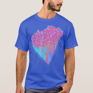 Sakura Synthwave Japan Vaporwave 90er Jahre Art Ch T-Shirt
