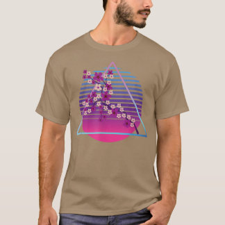Sakura Synthwave Japanische Blume Vaporwave Cherry T-Shirt